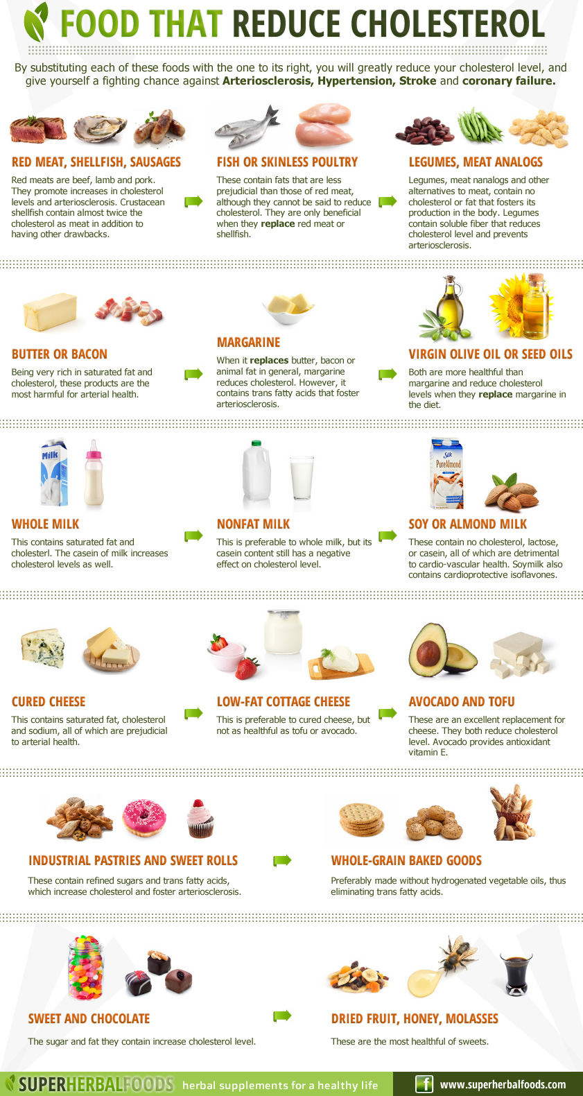 Food Cholesterol Content Chart